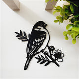 Acrylic Wall Art - Black Pihoihoi Sparrow (17.3cm)