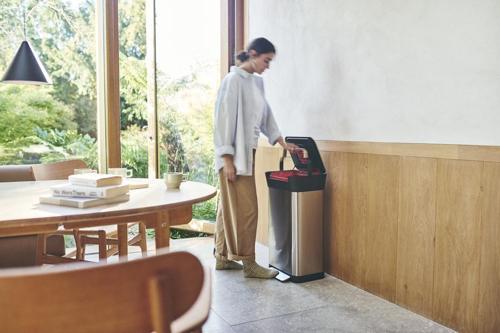 Totem Max 60L Recycling Bin - Stainless Steel - Joseph Joseph