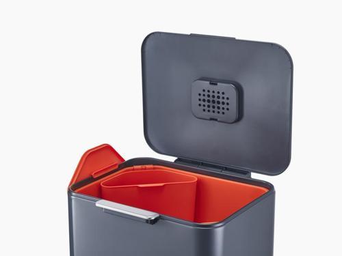 Totem Max 60L Recycling Bin (Graphite) - Joseph Joseph
