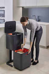 Totem Max 60L Recycling Bin (Graphite) - Joseph Joseph
