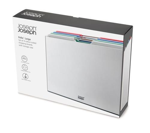 Folio 4-Piece Board Set Large (Silver/Coast) - Joseph Joseph