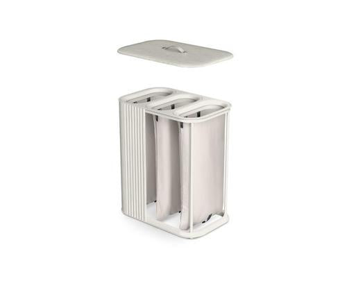 Tota Trio Luxe 90L Laundry Basket (Ecru) - Joseph Joseph