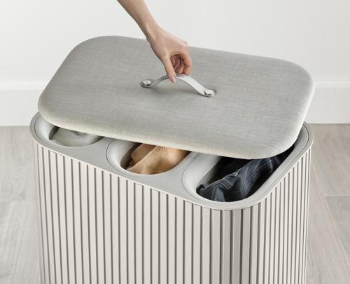 Tota Trio Luxe 90L Laundry Basket (Ecru) - Joseph Joseph