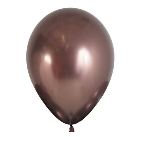 Set of 50 Sempertex 30cm metallic truffle latex balloons, perfect for stylish celebrations and events.