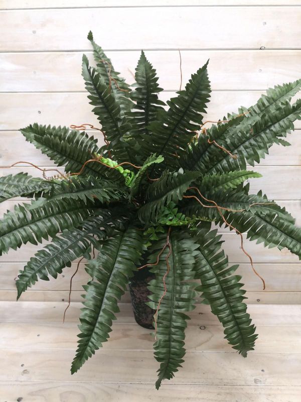 Artificial Fern Bush - Large Boston (Green)