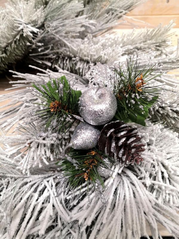 Artificial Fruit Pick - Christmas (Silver)