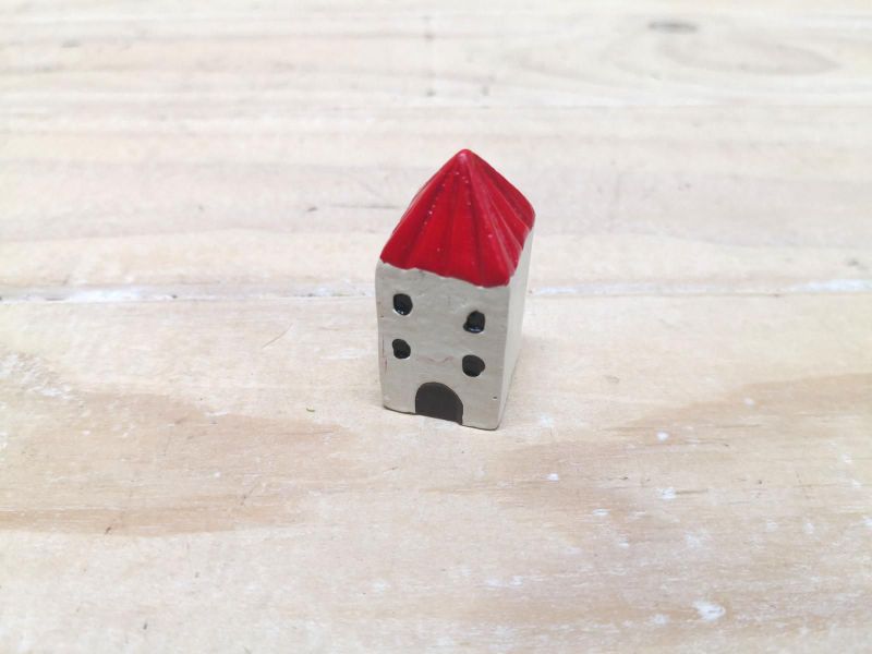 Ornament - Mini Red Roof House (4cm)