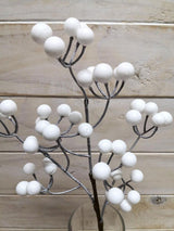 Artificial Berry Spray (White)