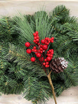 Artificial Berry Spray - Mixed Berry and Pine