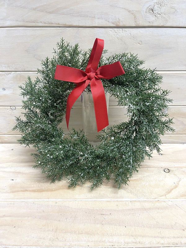 Artificial Wreath - Green Cypress Christmas (18")