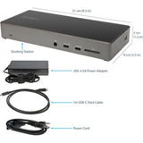 StarTech.com USB C Docking Station - Triple 4K Monitor with 100W Power Delivery & 6 USB Ports