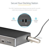 StarTech.com USB C Docking Station - Triple 4K Monitor with 100W Power Delivery & 6 USB Ports