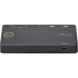 StarTech SV221HUC4K 2-Port USB-C KVM Switchbox - 4K UHD Resolution, 2 Computers, 1 User