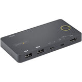 StarTech SV221HUC4K 2-Port USB-C KVM Switchbox - 4K UHD Resolution, 2 Computers, 1 User