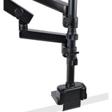 Ergonomic Dual Monitor Mounting Arm for 32-inch LCD/LED Displays - Adjustable - Matte Black