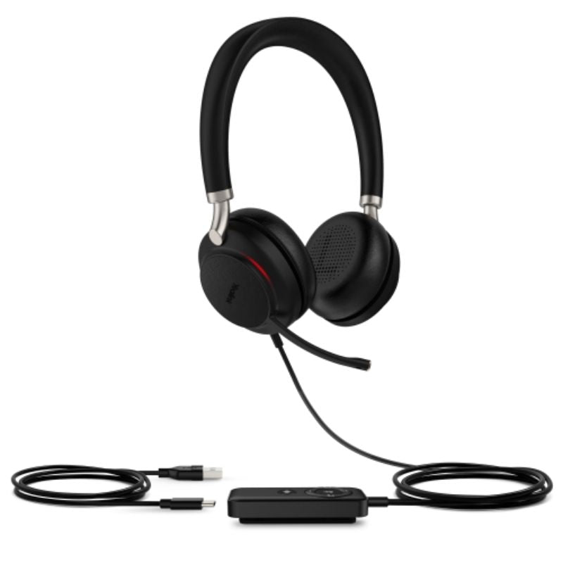 Yealink UH38 Dual Teams Headset - USB Wired & Bluetooth, Leather Ear Cushions, 360° Busylight