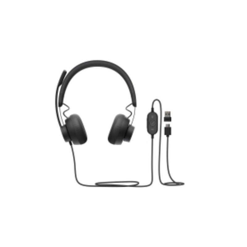 Logitech ZONE Wired UC Headset - Premium USB Headset with Noise-Canceling Mic for Clear Calls