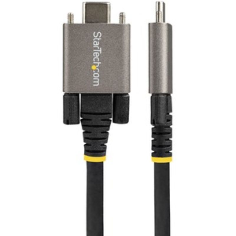 High-Speed 1m USB-C Cable with Side Screw Locking - 10 Gbps Data Transfer & 100W Power Delivery