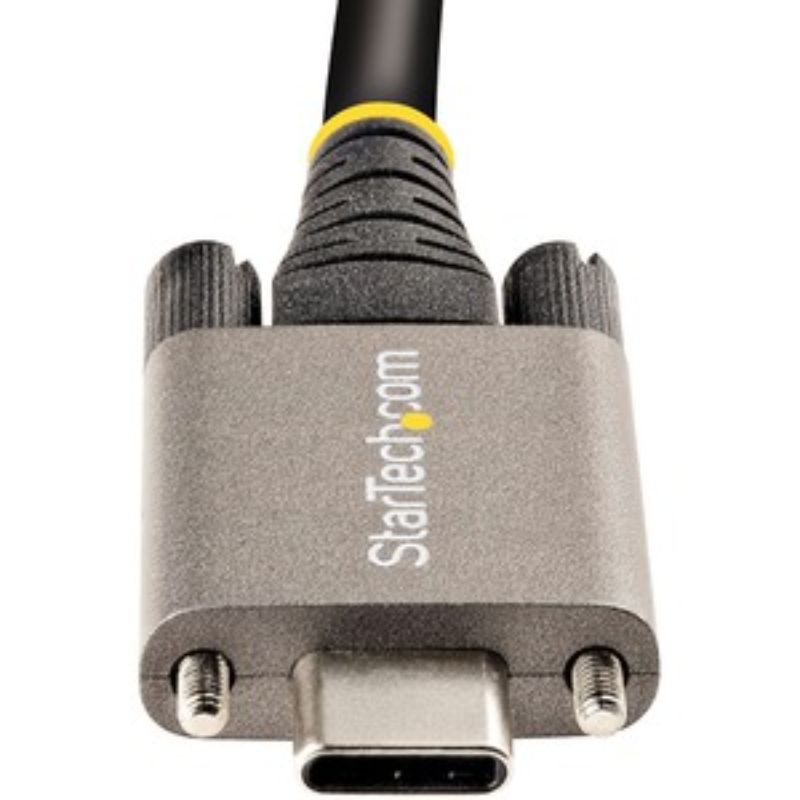 High-Speed 1m USB-C Cable with Side Screw Locking - 10 Gbps Data Transfer & 100W Power Delivery
