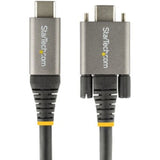 High-Speed 1m USB-C Cable with Side Screw Locking - 10 Gbps Data Transfer & 100W Power Delivery