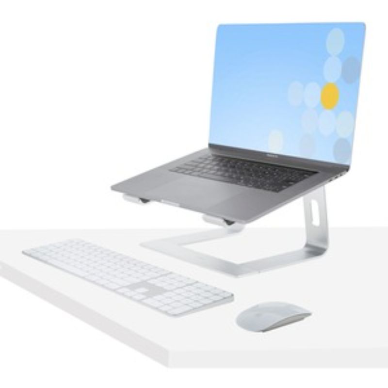 Ergonomic StarTech.com Laptop Stand for 17" Screen - 50kg Capacity - Aluminum & Sleek Design