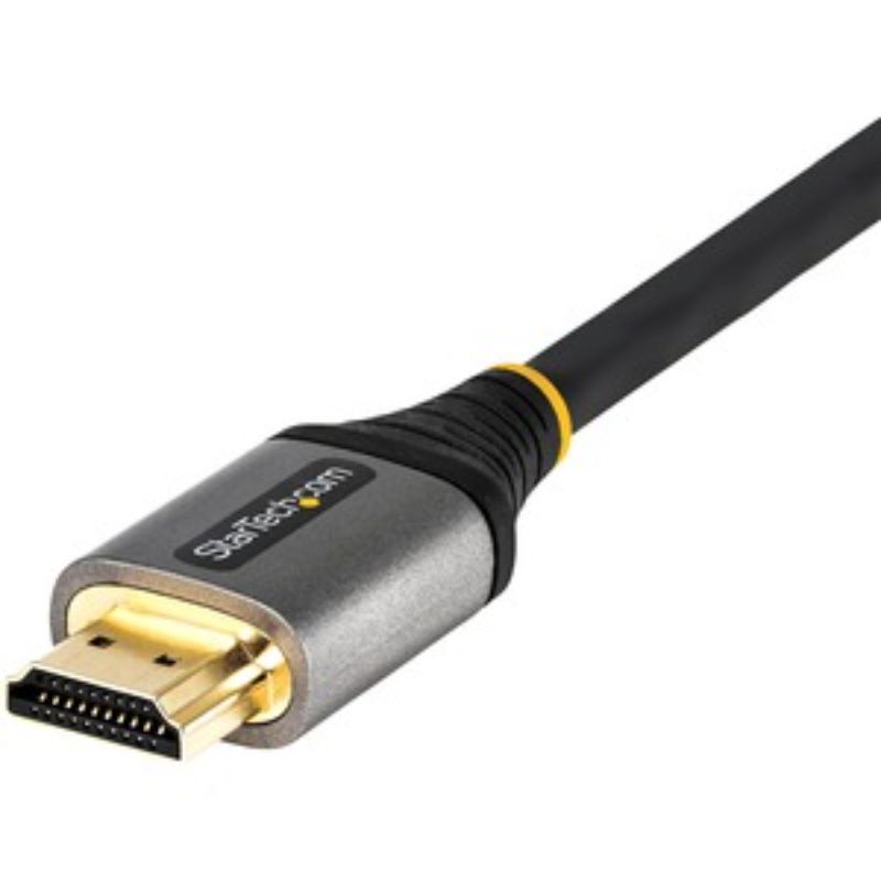 StarTech.com 50 cm HDMI cable for 4K devices, featuring gold connectors and 18 Gbit/s speed for high-quality audio/video transmission.