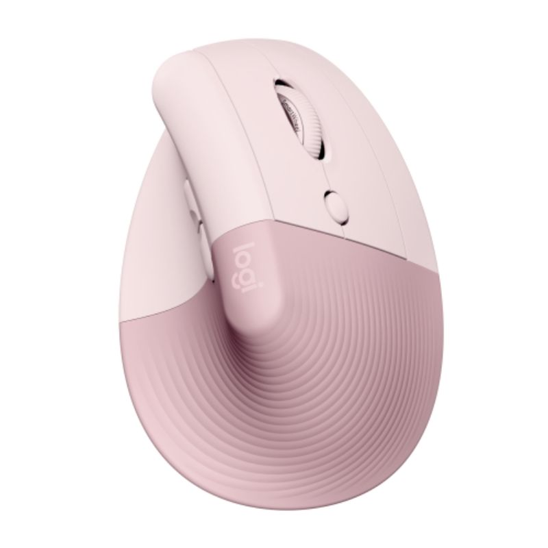 Logitech LIFT Vertical Ergonomic Mouse for Right-Handed Users - Comfortable & Stylish in Rose