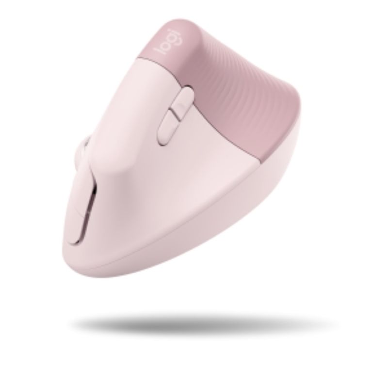 Logitech LIFT Vertical Ergonomic Mouse for Right-Handed Users - Comfortable & Stylish in Rose