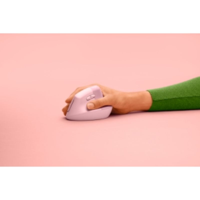 Logitech LIFT Vertical Ergonomic Mouse for Right-Handed Users - Comfortable & Stylish in Rose