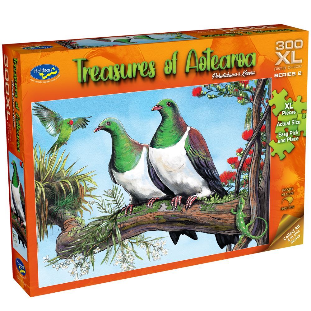 Holdson Puzzle - Treasures of Aotearoa S2 300XL pc (Pohutukawa & Kereru)