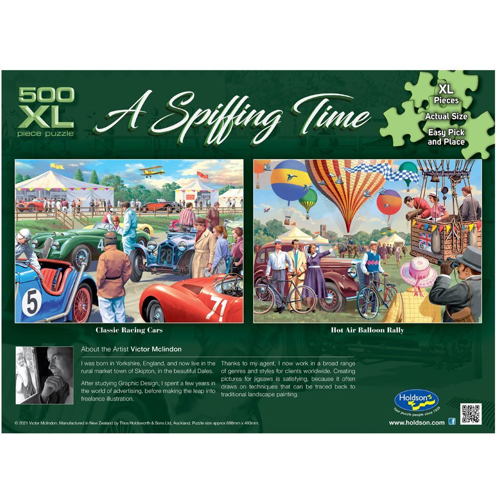 Holdson Puzzle - A Spiffing Time, 500XL pc (Hot Air Balloon Rally)