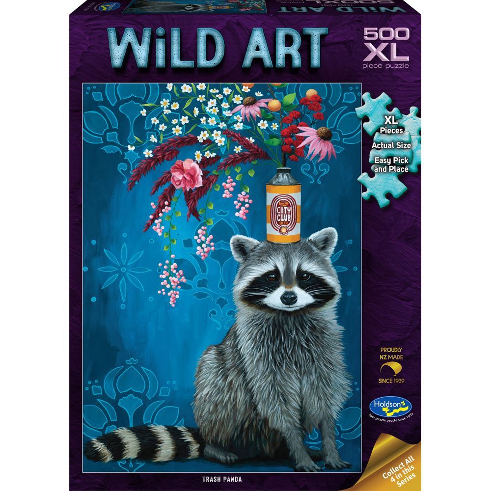 Holdson Puzzle - Wild Art, 500XL pc (Trash Panda)