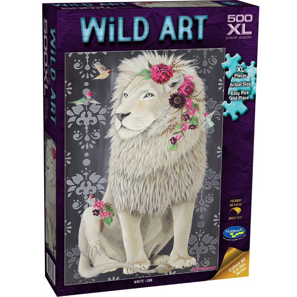 Holdson Puzzle - Wild Art, 500XL pc (White Lion)