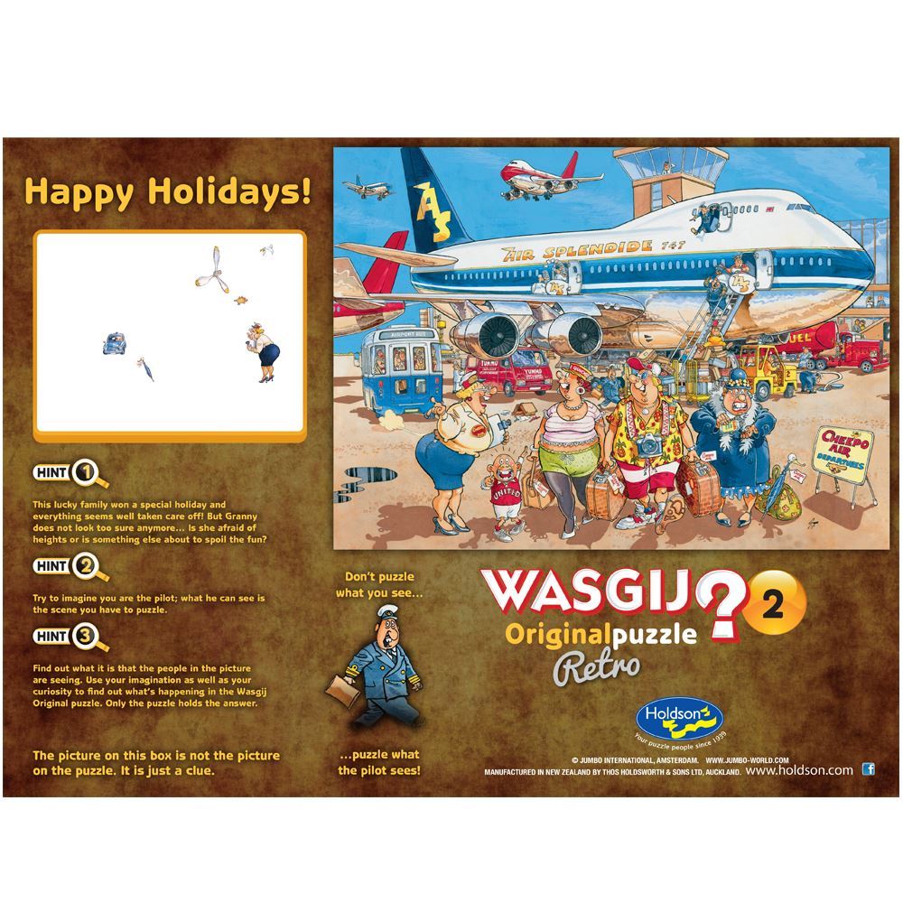 Holdson Puzzle - Wasgij Retro Original 2, 500XL pc (Happy Holidays)