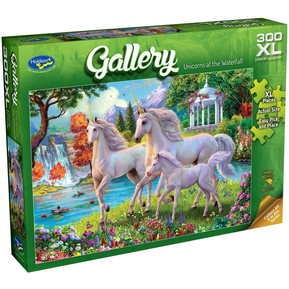 Holdson Puzzle - Gallery S8, 300pc XL (Unicorns at the Waterfall)