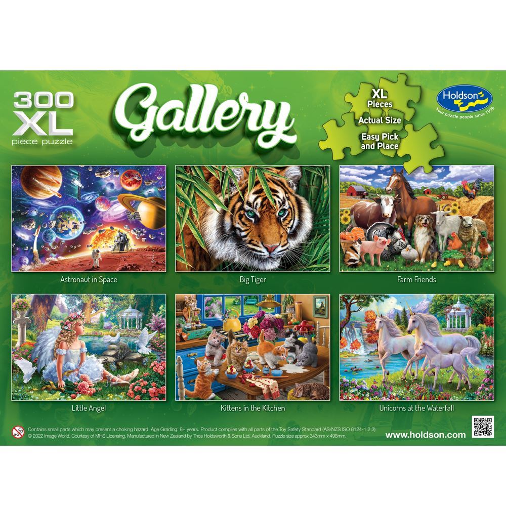 Holdson Puzzle - Gallery S8, 300pc XL (Unicorns at the Waterfall)