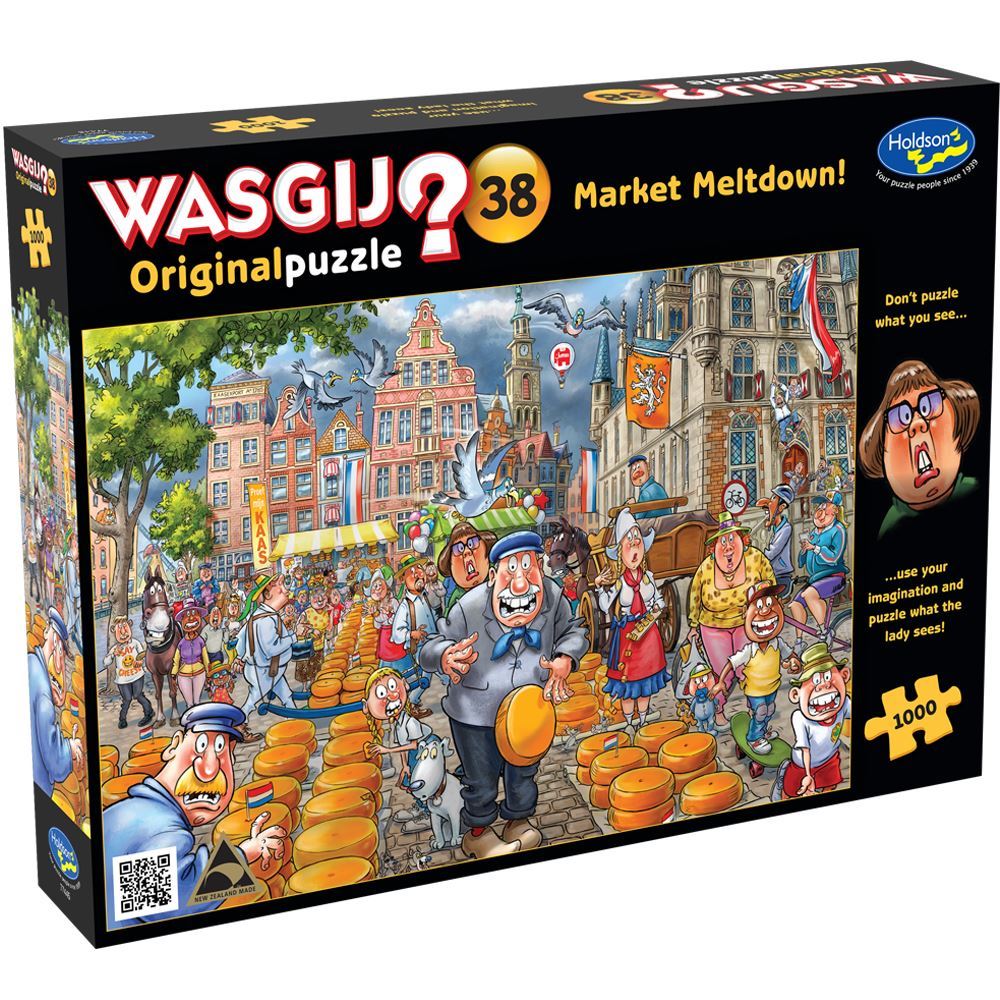 Holdson Puzzle - Wasgij Original 38, 1000pc (Market Meltdown!)