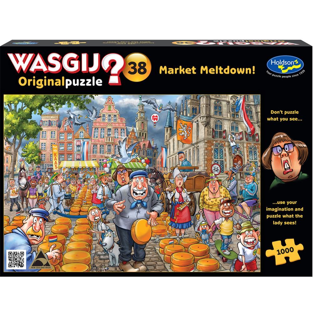 Holdson Puzzle - Wasgij Original 38, 1000pc (Market Meltdown!)