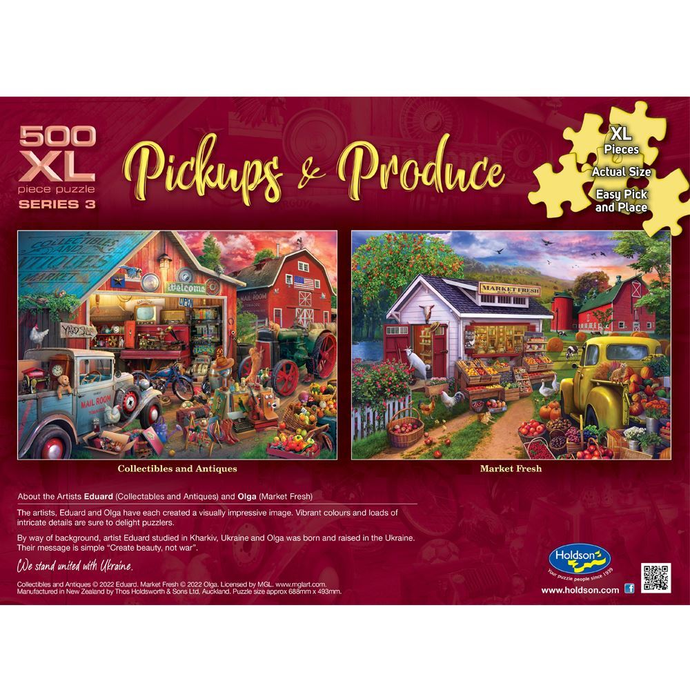 Holdson Puzzle - Pickups & Produce S3 500pc XL (Collectibles & Antiques)