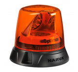 NARVA - OPTIMAX LED ROTATING BEACON AMBER/GREEN FLANGE BASE