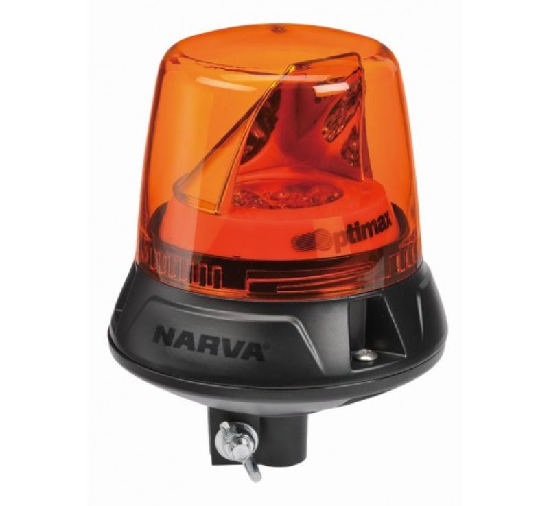 NARVA - OPTIMAX LED ROTATING BEACON AMBER POLE MOUNT