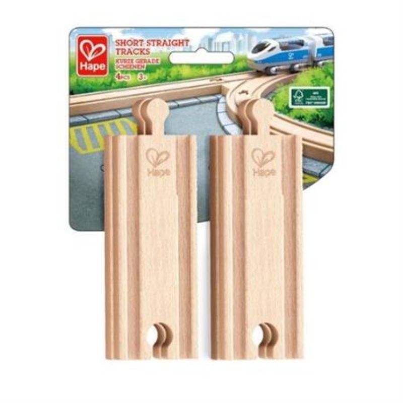 Train Track - Hape Short Straight (4pcs)