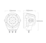 BIG RED - 12/24V 5IN 45W 4500L SINGLE LED DRIVING LIGHT