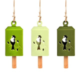 Wind Chime - 50/S Green 11 x 11 x 24cm (Set of 3 Assorted)