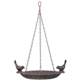 Bird Bath - Hanging W/2 Birds (21 x 15 x 7.8cm)