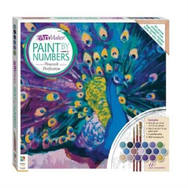 Paint by Numbers Canvas - Art Maker Peacock Perfection