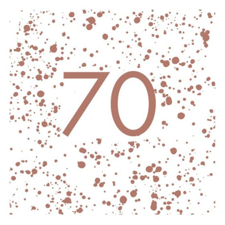 Elegant rose gold lunch napkins, pack of 16, perfect for parties and special occasions, stylish and absorbent.