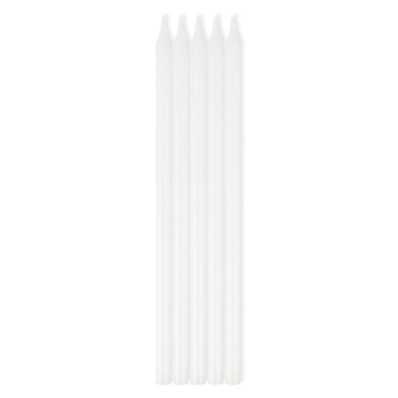 White Taper Candles - Pack of 10