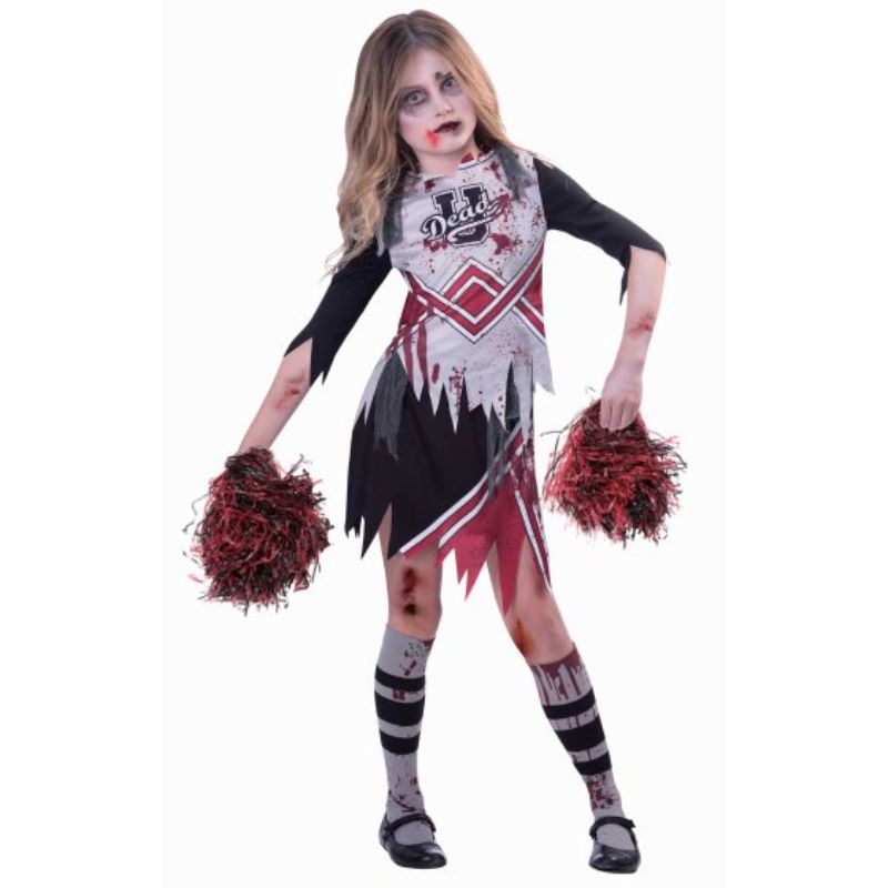 Costume Zombie Cheerleader Girls 5-6 Years