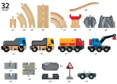 BRIO - Rail & Road Loading Set 32 Pieces